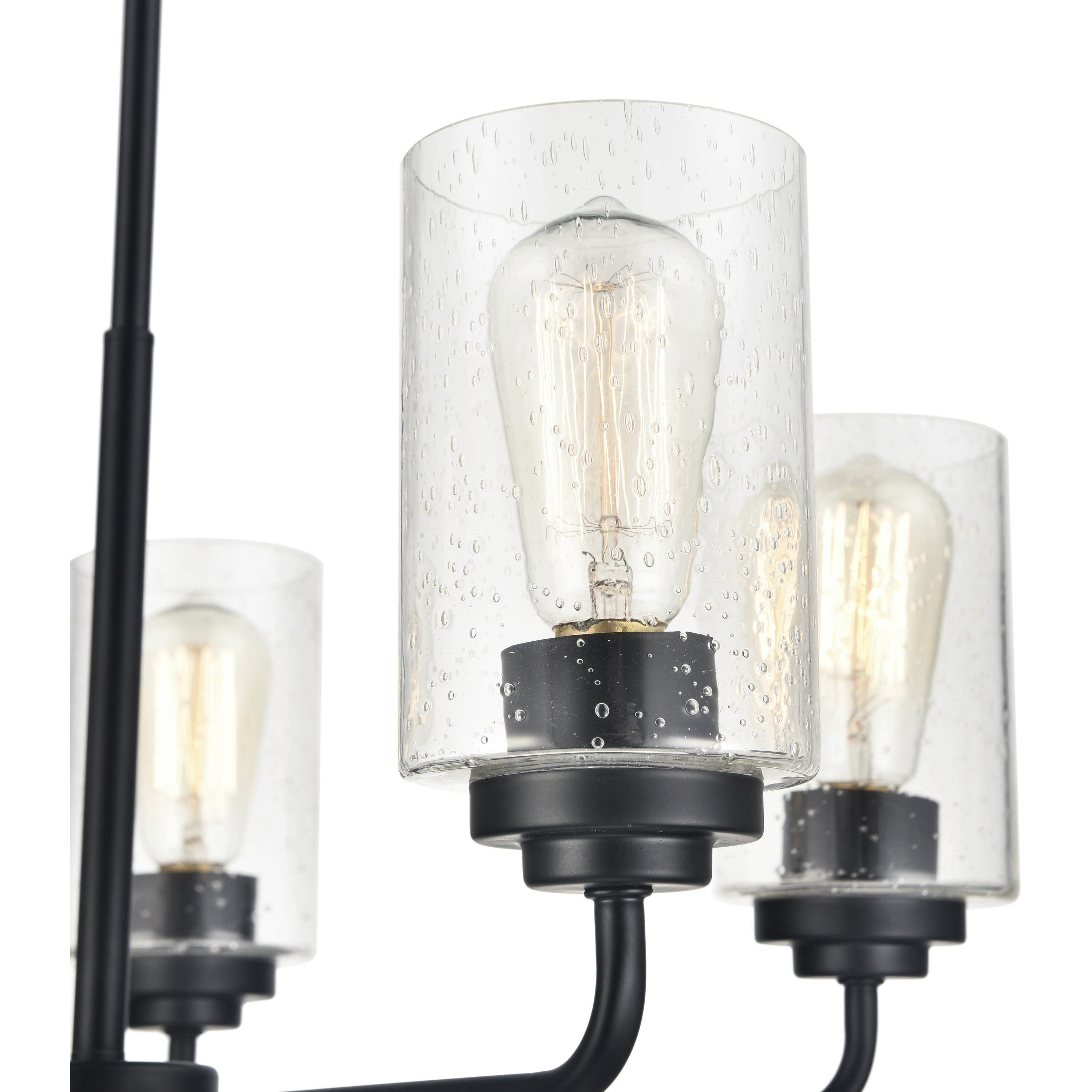 Moven 5 Light 23 inch Matte Black Chandelier Ceiling Light